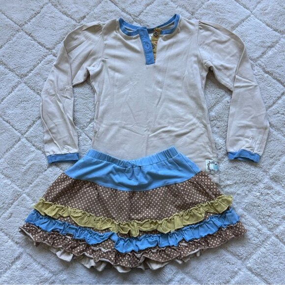 Swanky Baby Vintage | Long Sleeve with Skirt Two Piece Set | Size 8 - Picture 7 of 16